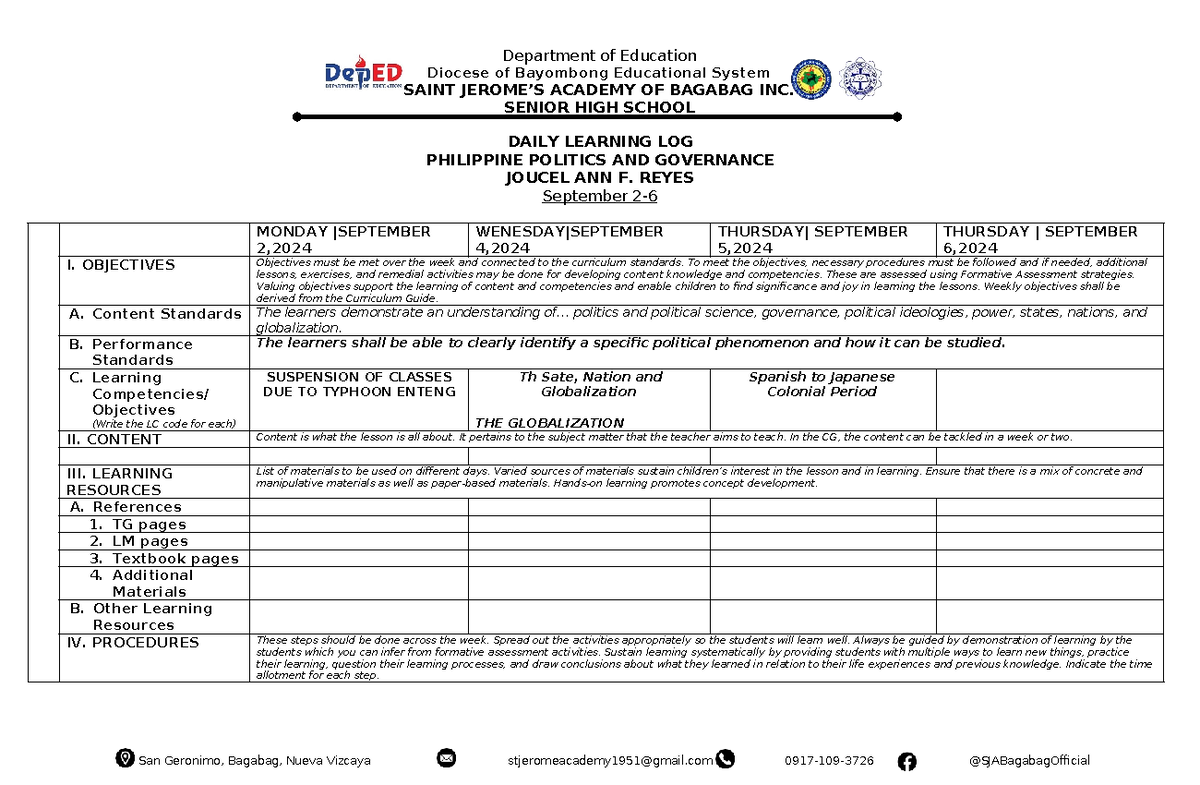PPG-DLL 5: Daily Learning Log for Philippine Politics & Governance ...