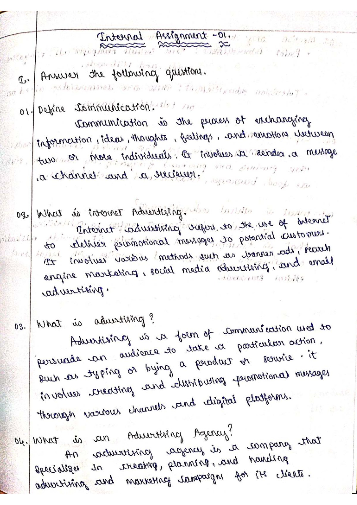 Advertising Skills Internal Assignment IA 01: Key Concepts and Insights ...