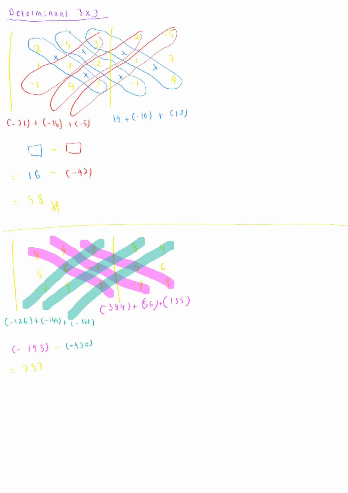 Matrices and Determinants: Sqqm 240213 Final Exam Notes - Studocu