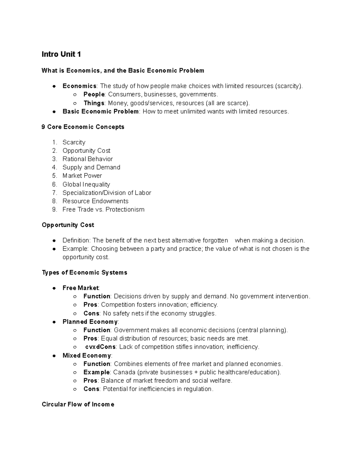 Economics 101: Exam Review on Key Concepts and Theories - Studocu