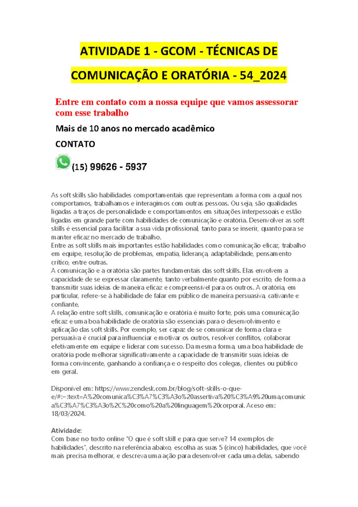 GCOM 54 - Técnicas de Comunicação e Oratória: Soft Skills Essenciais ...