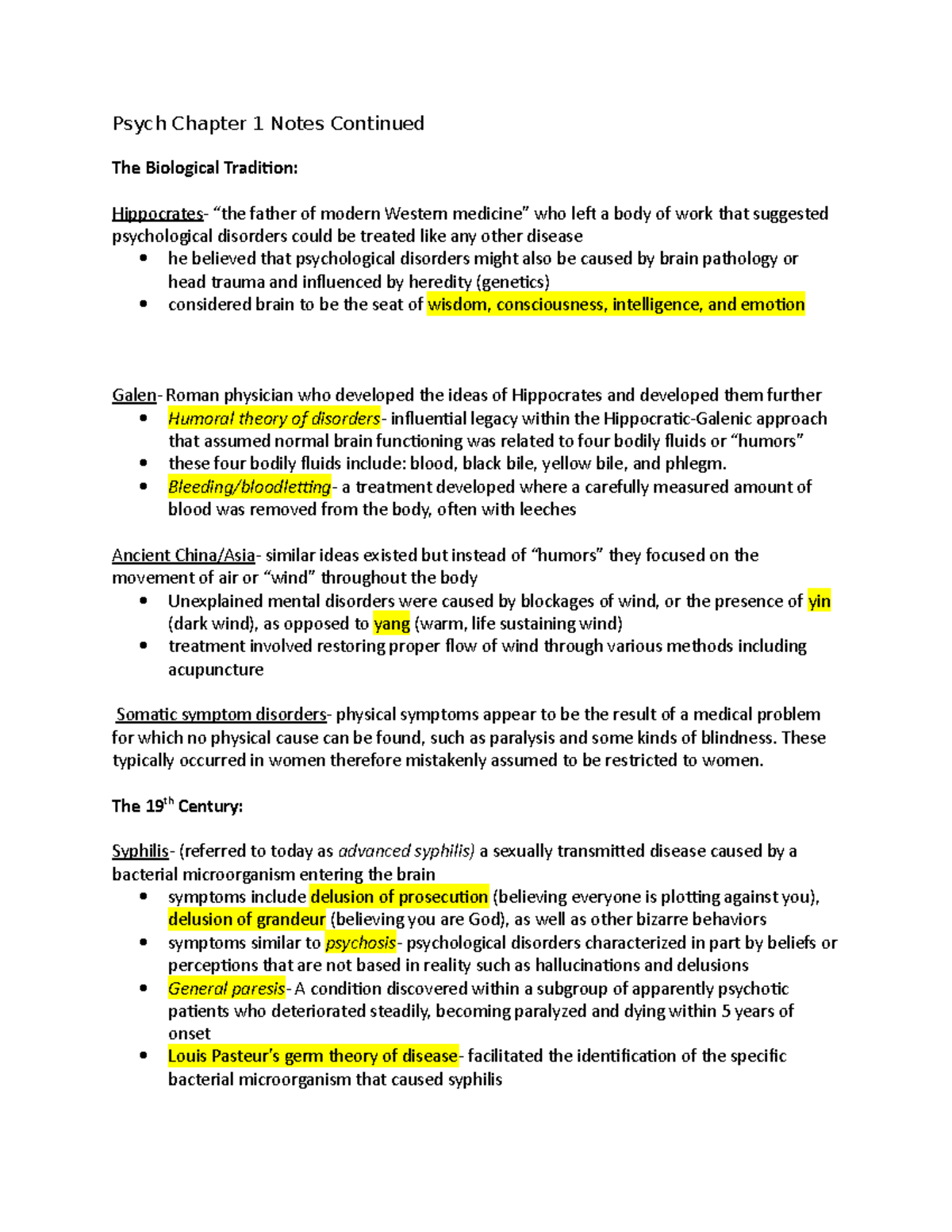 Abnormal Psychology An integrative Approach 8th edition chapter 1 notes ...