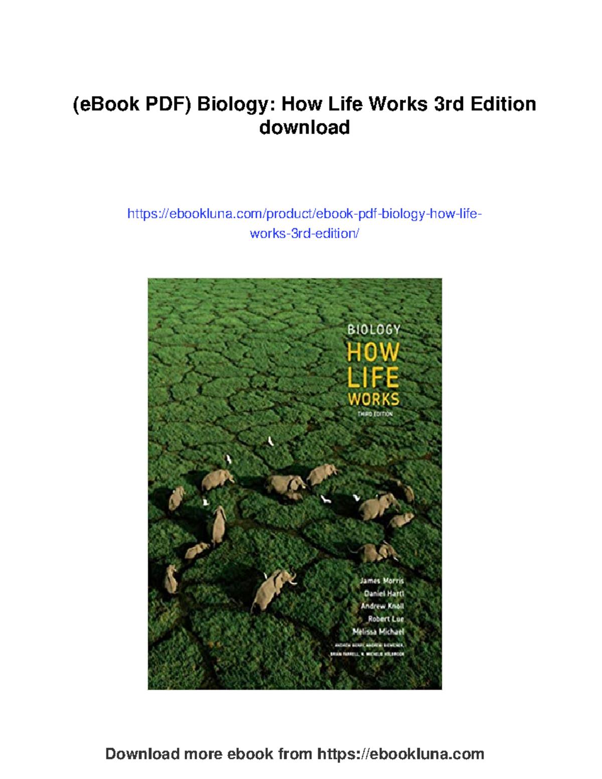 Biology: How Life Works 3rd Edition - Comprehensive eBook PDF Guide ...