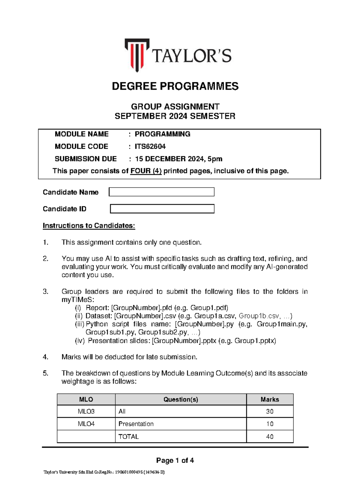 202409 ITS62604 Group Assignment (Q) - DEGREE PROGRAMMES GROUP ...