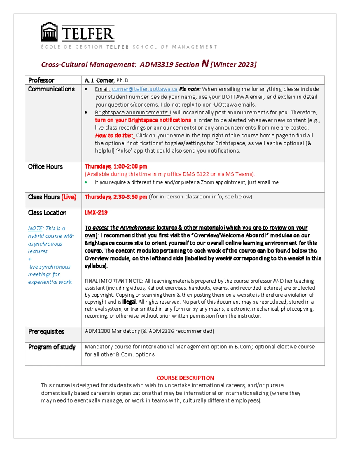 PDF of ADM3319 M- W2023 Syllabus - É
