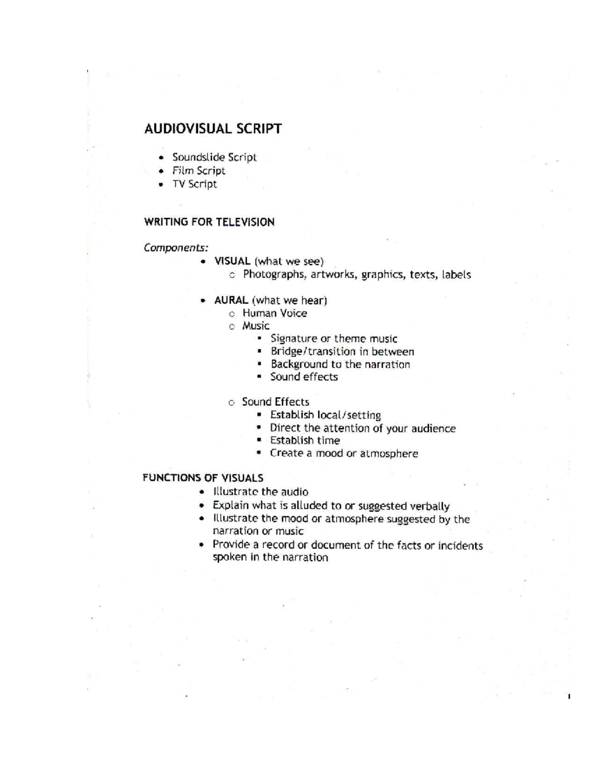 TV News Script Formats: Samples & Components for Writing - Studocu