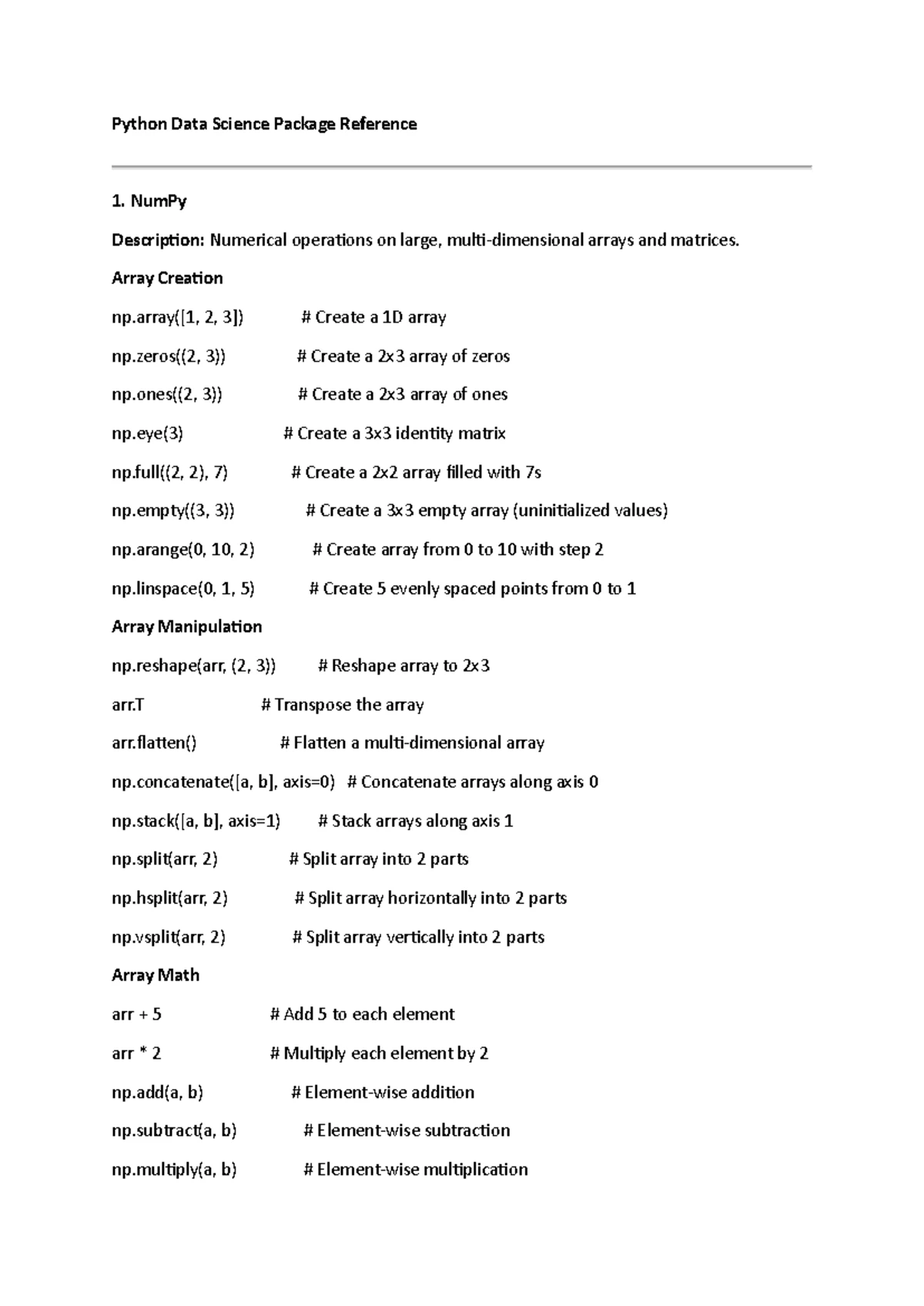 AD3411 - Data Science and Analytics Lab Manual: Experiments and Outputs ...