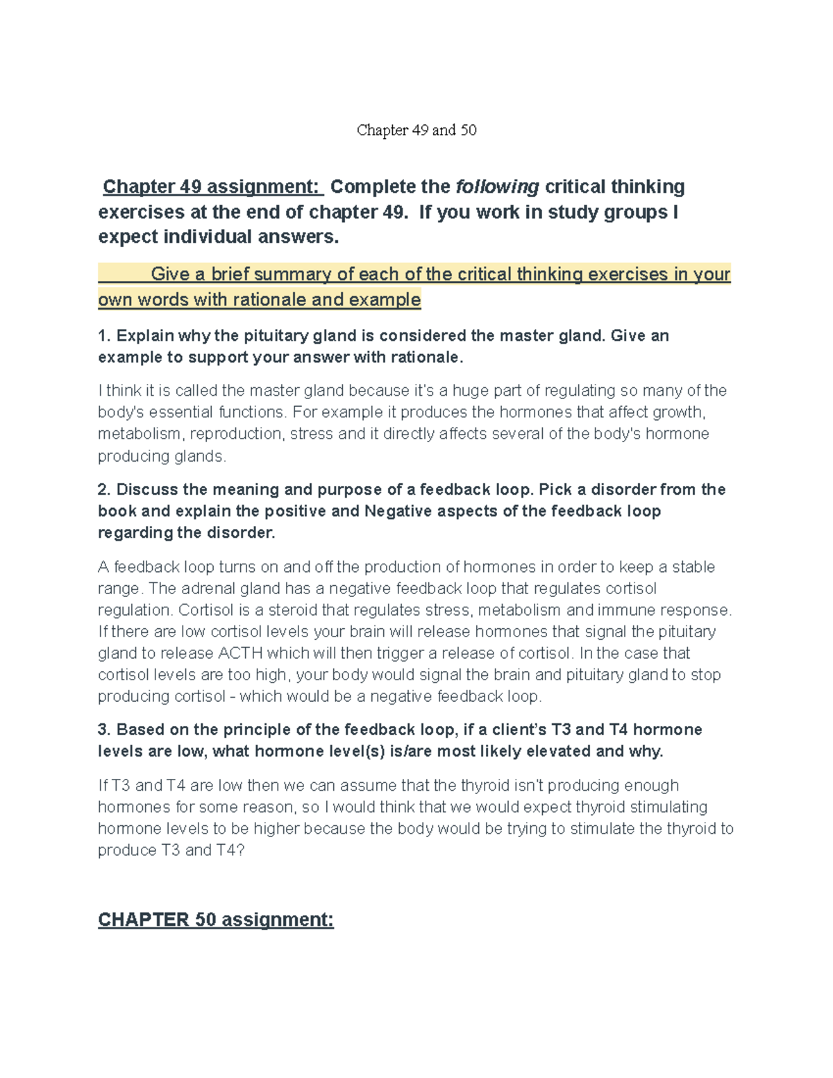 Ch 49 and 50-2 - msn case study ch 45 and 50 - Chapter 49 and 50 ...