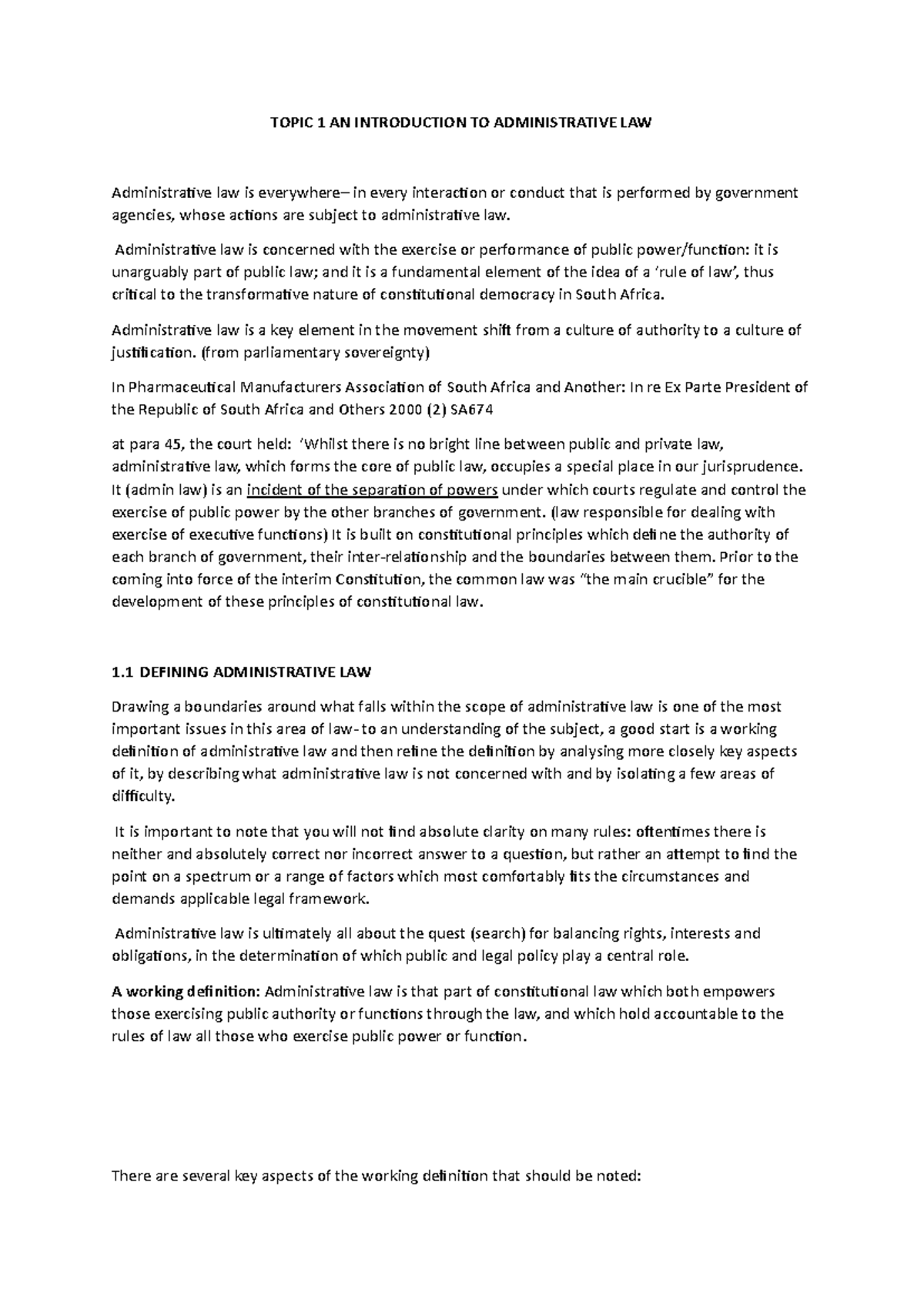 Administrative Law Overview: Tutorial 1 - Understanding Key Concepts ...