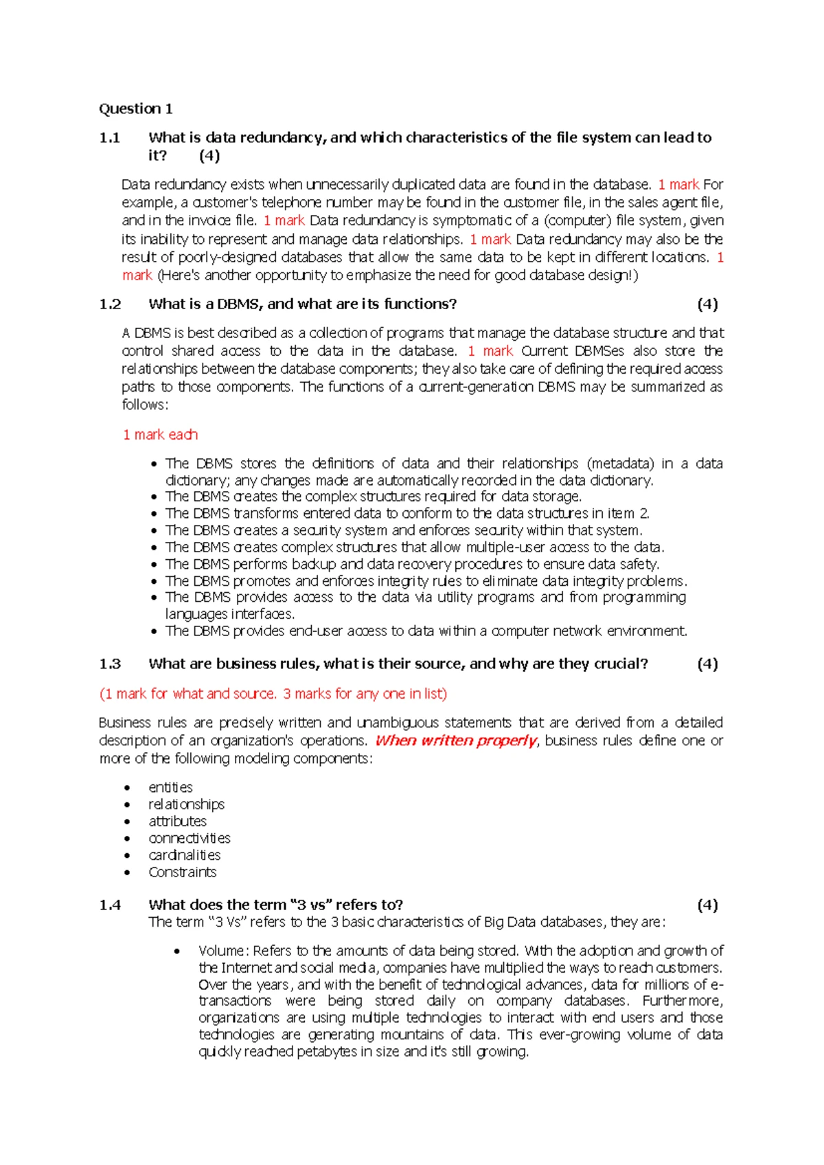 Operational Database Scenarios: Examples for Various Sectors - Studocu