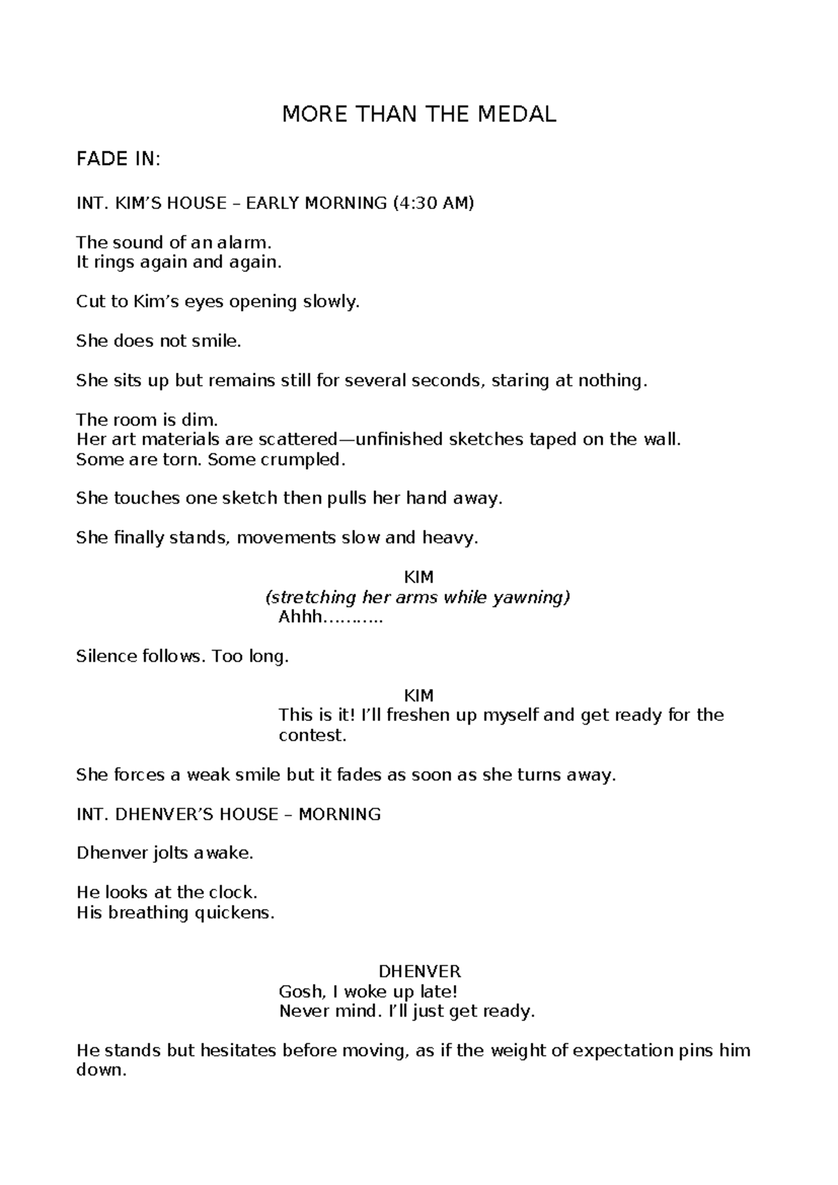 Sinemunti Script: Lessons Beyond the Medal in STEMAZING Contest - Document Preview