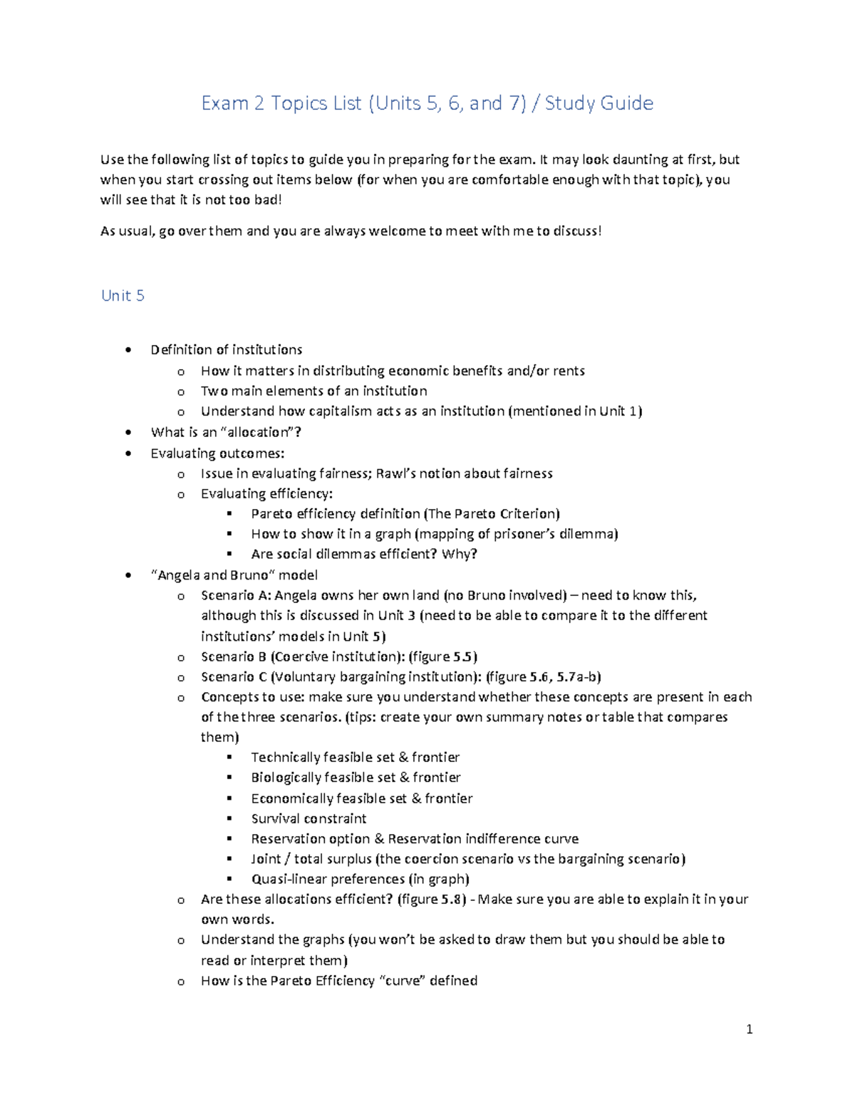 Exam 2 Study Guide: Key Topics from Units 5, 6, and 7 - Studocu