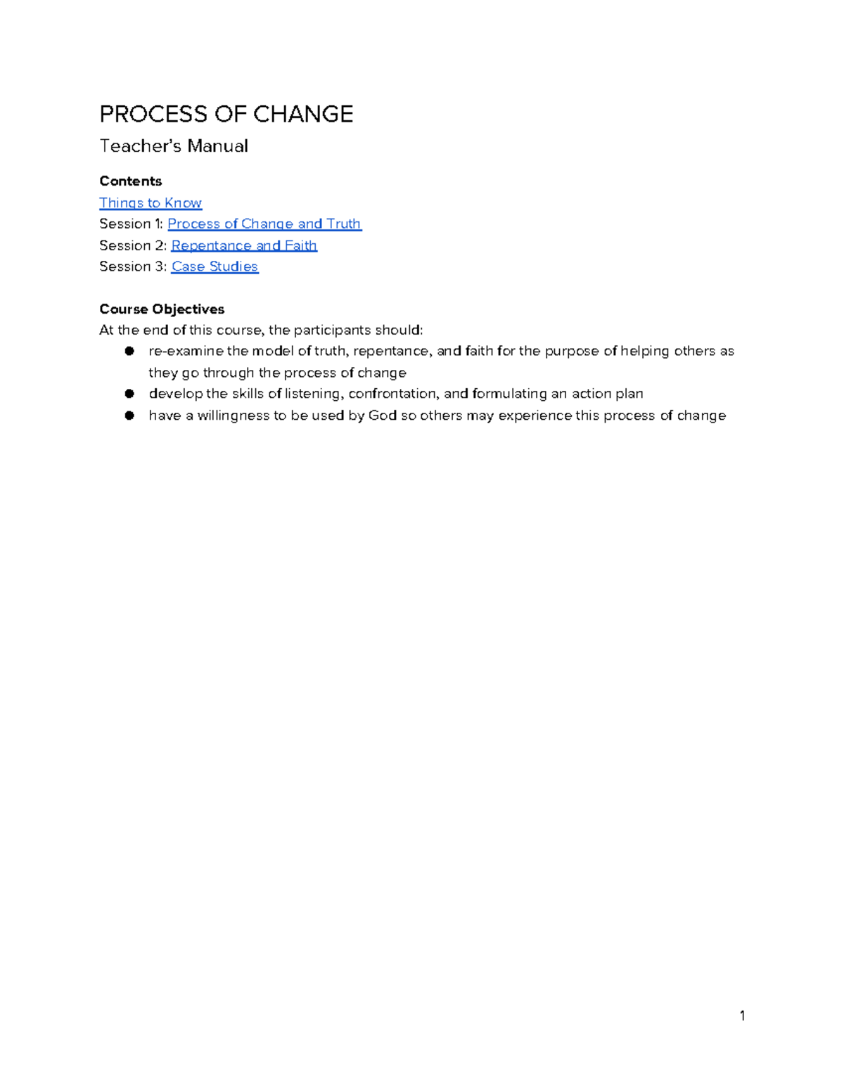07 Process of Change 5th ed 2021 TM - PROCESS OF CHANGE Teacher’s ...