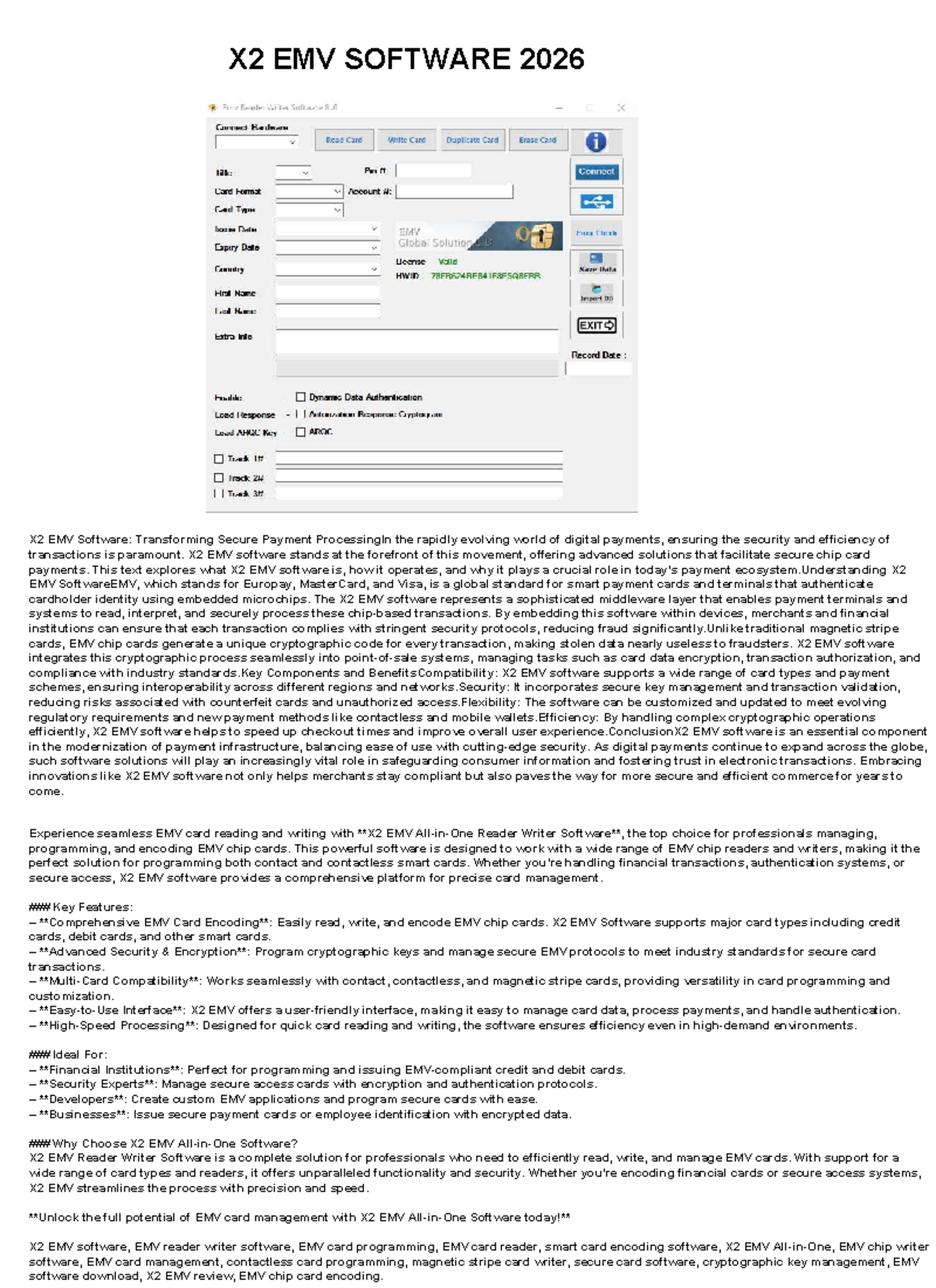 X2 EMV Software: Enhancing Secure Payment Processing Solutions - Studocu