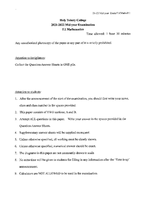 Formula Sheet for Midterm - Analysis of Economic Data - Studocu