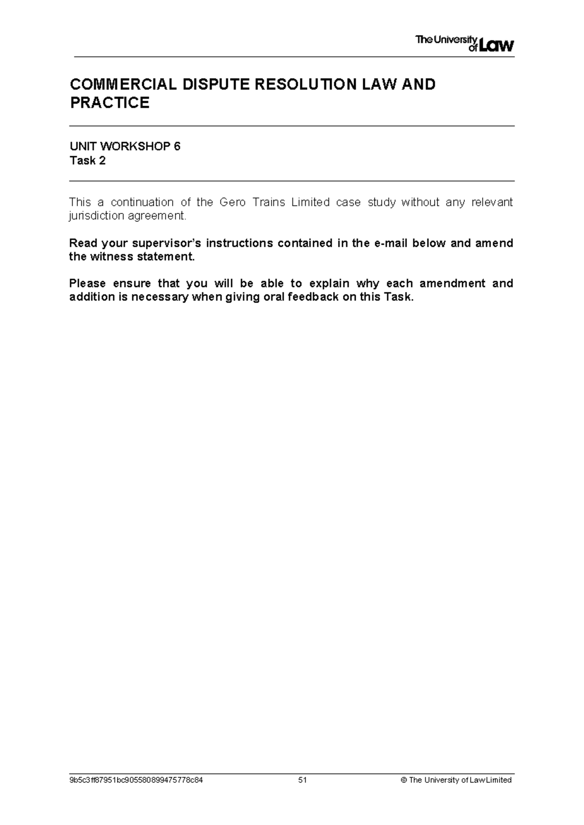 WS06 - Unit Task 2 - lecture notes on 2nd workshop task - COMMERCIAL ...