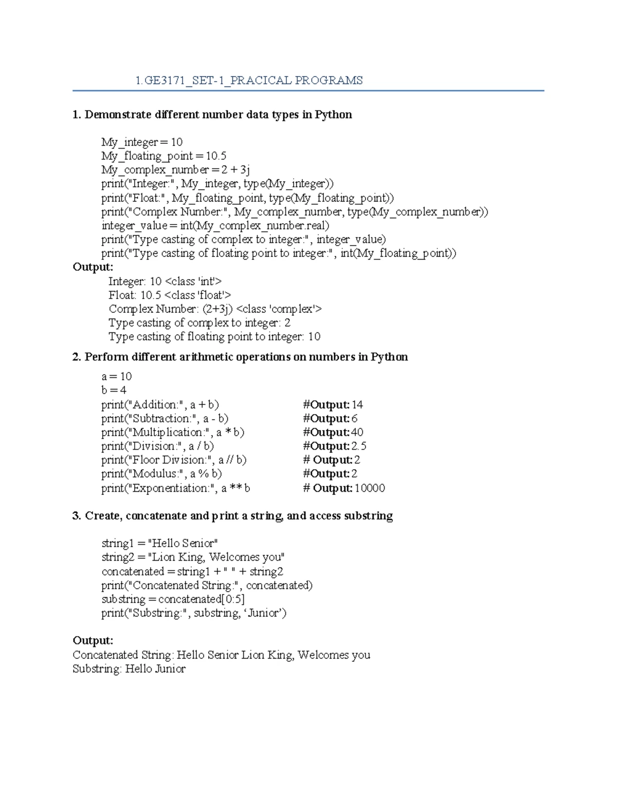 GE3171- Set 2 Python Program Answers - PROBLEM SOLVING AND PYTHON ...