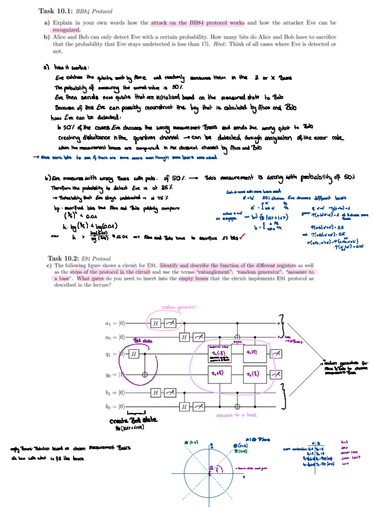 Quantum Measurement and Error Analysis: Sheet 10-Solution - Studocu