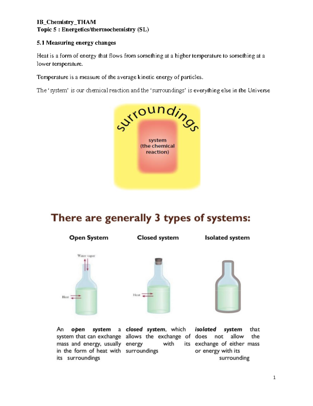IB Topic 5 stuver Part 1 - IB_Chemistry_THAM Topic 5 : Energetics ...