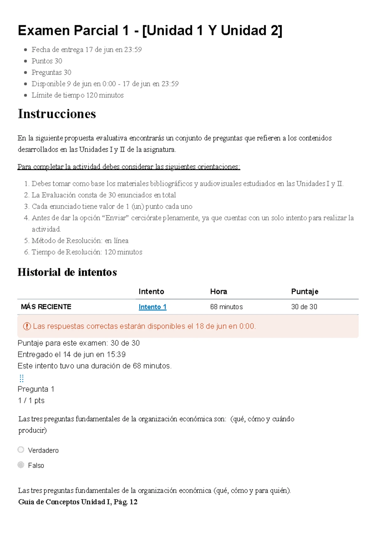 Examen Parcial 1 - [Unidades I y II] Administración de Costos II - Studocu