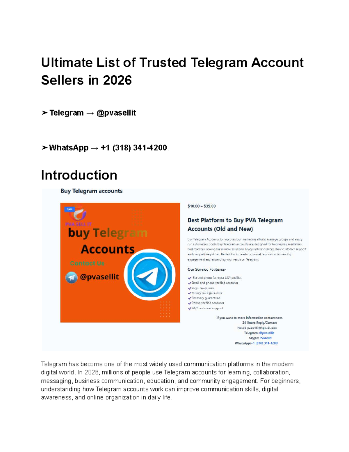 Comprehensive Guide to Telegram Accounts for Beginners (318) - Studocu