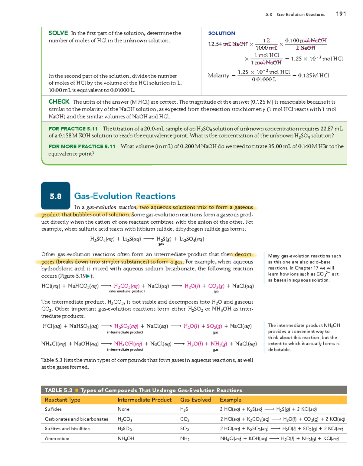5.8 Reactions and Molarity Calculations in Aqueous Solutions - Studocu