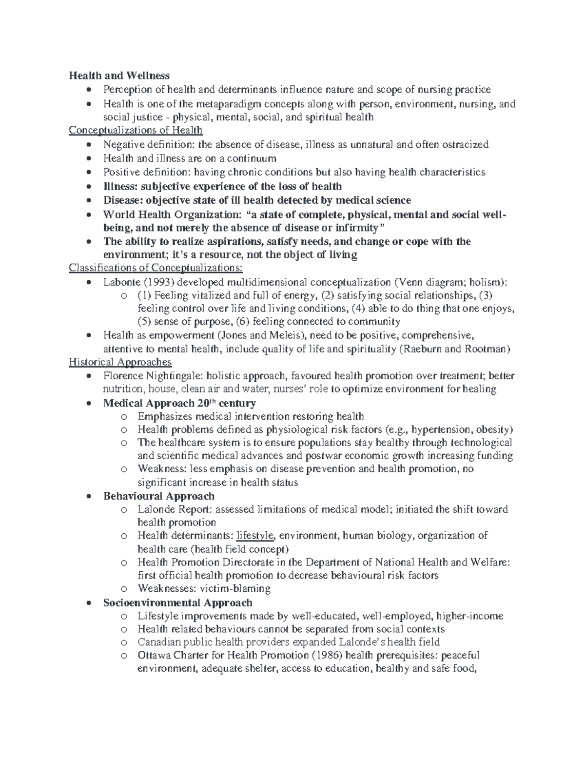 Summary, all lectures - Complete summary for Midterm 1 and 2 - Health ...
