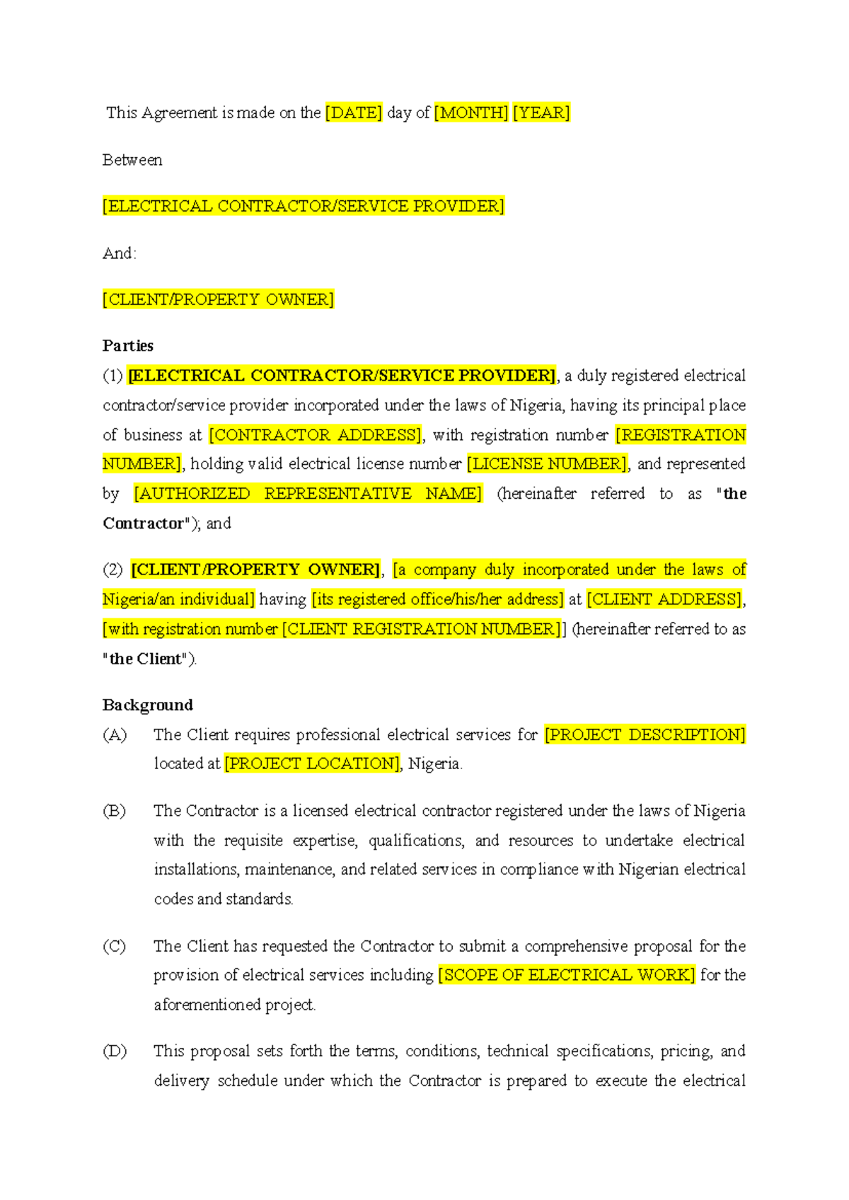 Electrical Services Proposal (Course Code: ELEC 101) - Studocu