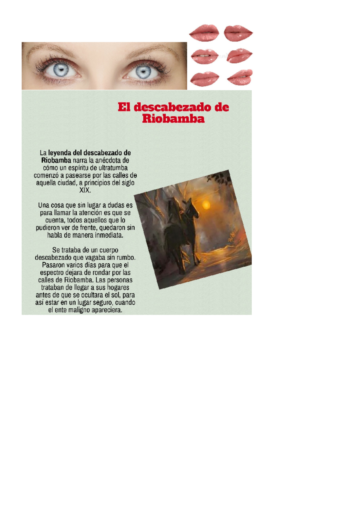 Ty - si puede ser de utilidad para ti - El descabezado de Riobamba La ...