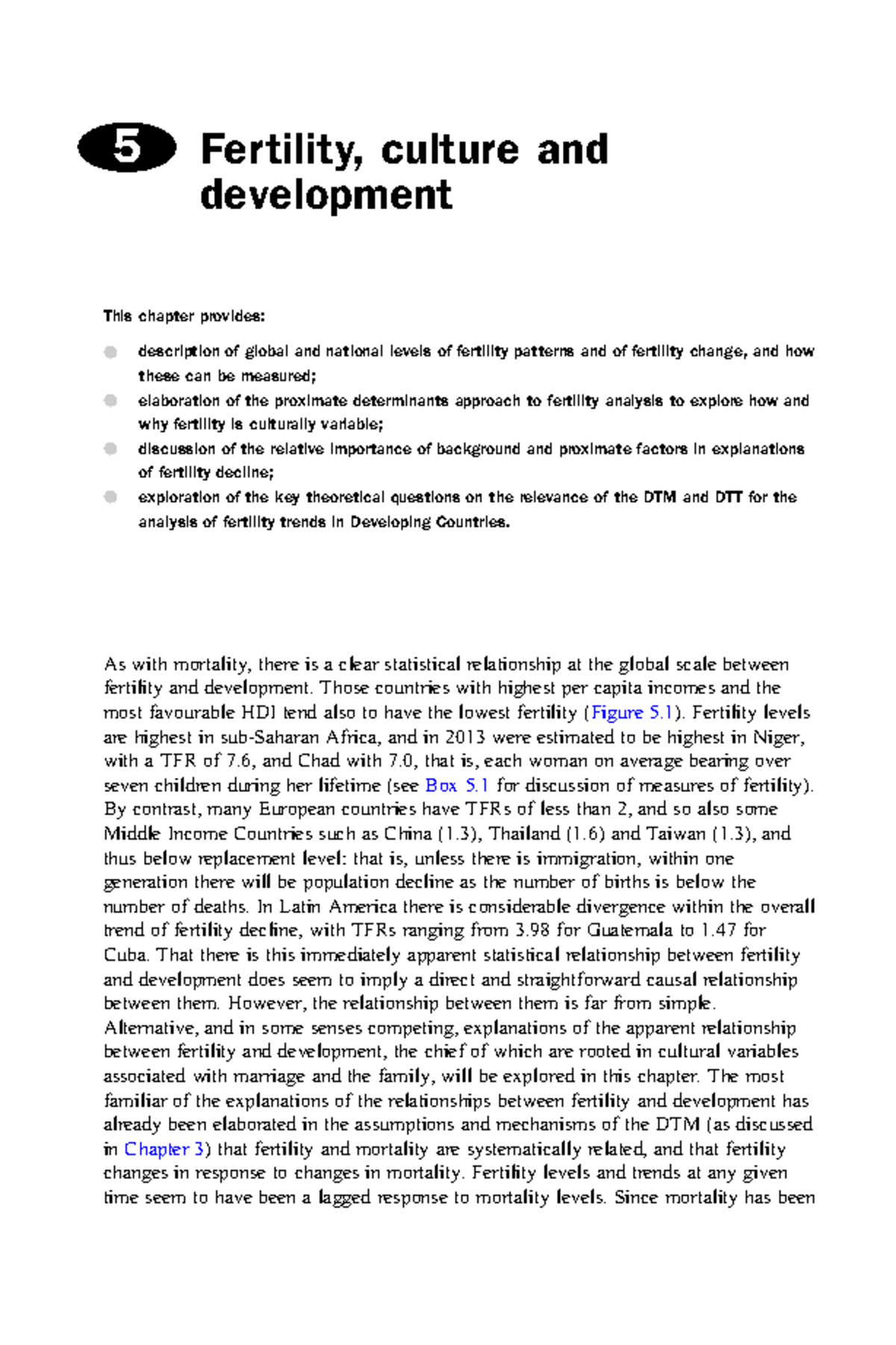 Chapter 5: Analyzing Global Fertility Trends and Cultural Influences ...