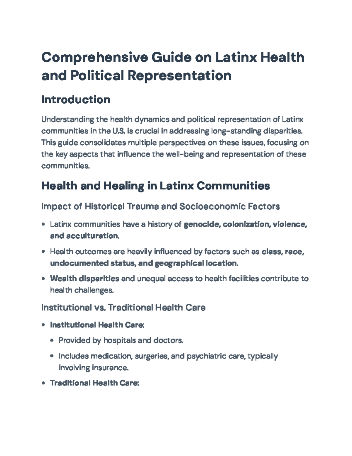 Comprehensive Guide on Latinx Health & Political Representation ...