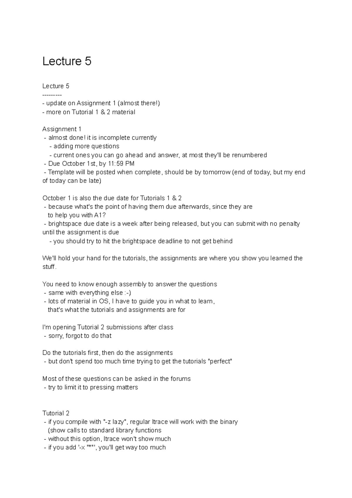 Comp 3000 Lecture Notes: Weeks 5-9 Recap and Key Insights - Studocu