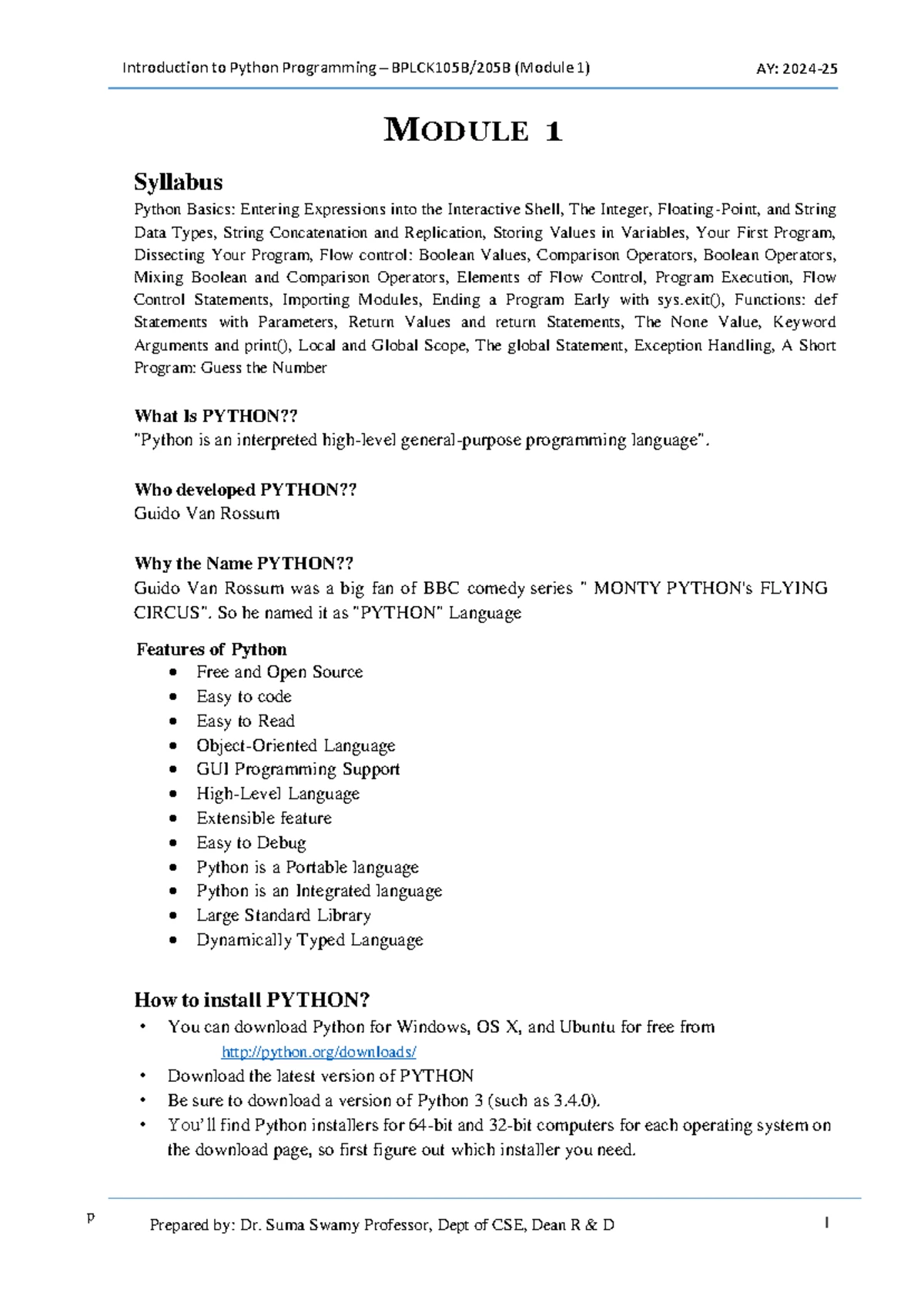 Bplck 105B- Module 4 - notes & pyqs - SYLLABUS: MODULE 4 Organizing ...