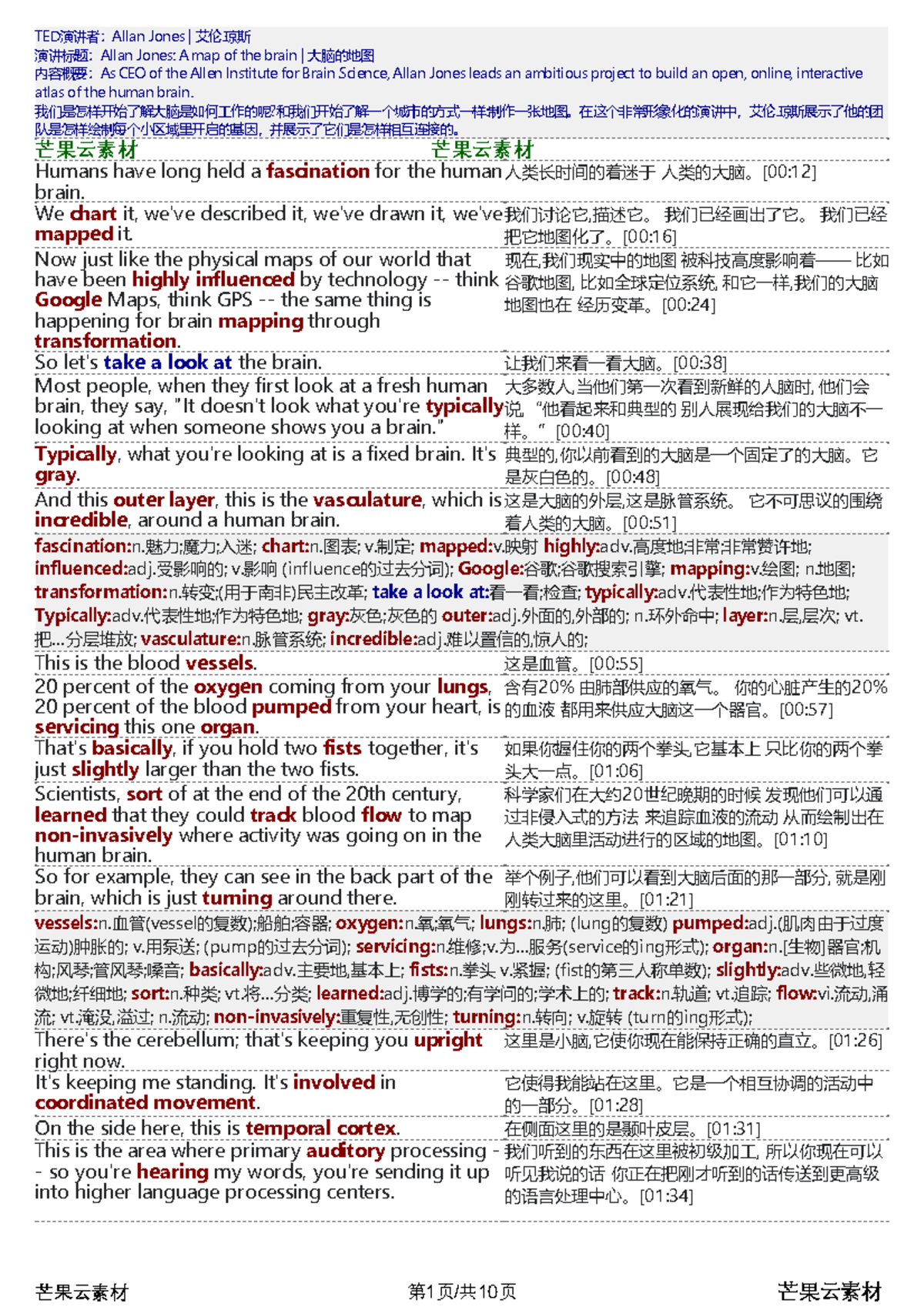 Allan Jones 2011: Exploring the Human Brain Atlas 大脑的地图 - Studocu