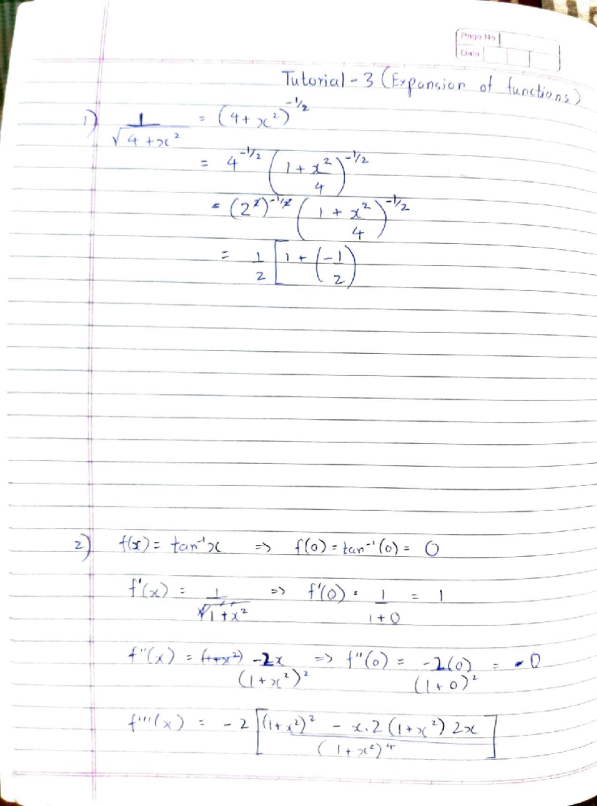 Mathematics Tutorial Notes - Functions and Trigonometry Concepts - Studocu