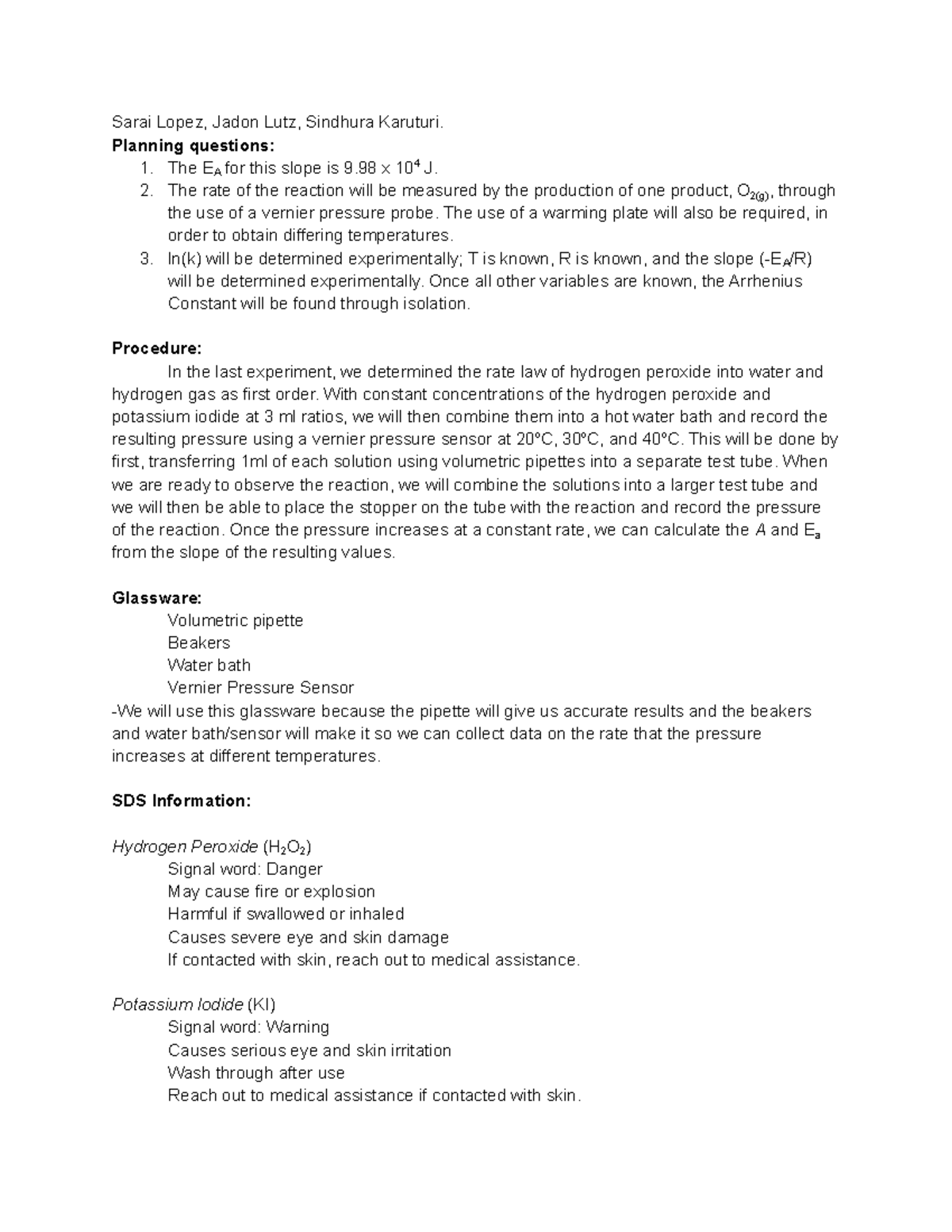 RL Day 2 planning - RL DAY 2 PLAN LAB ASSIGNMENT - Sarai Lopez, Jadon ...