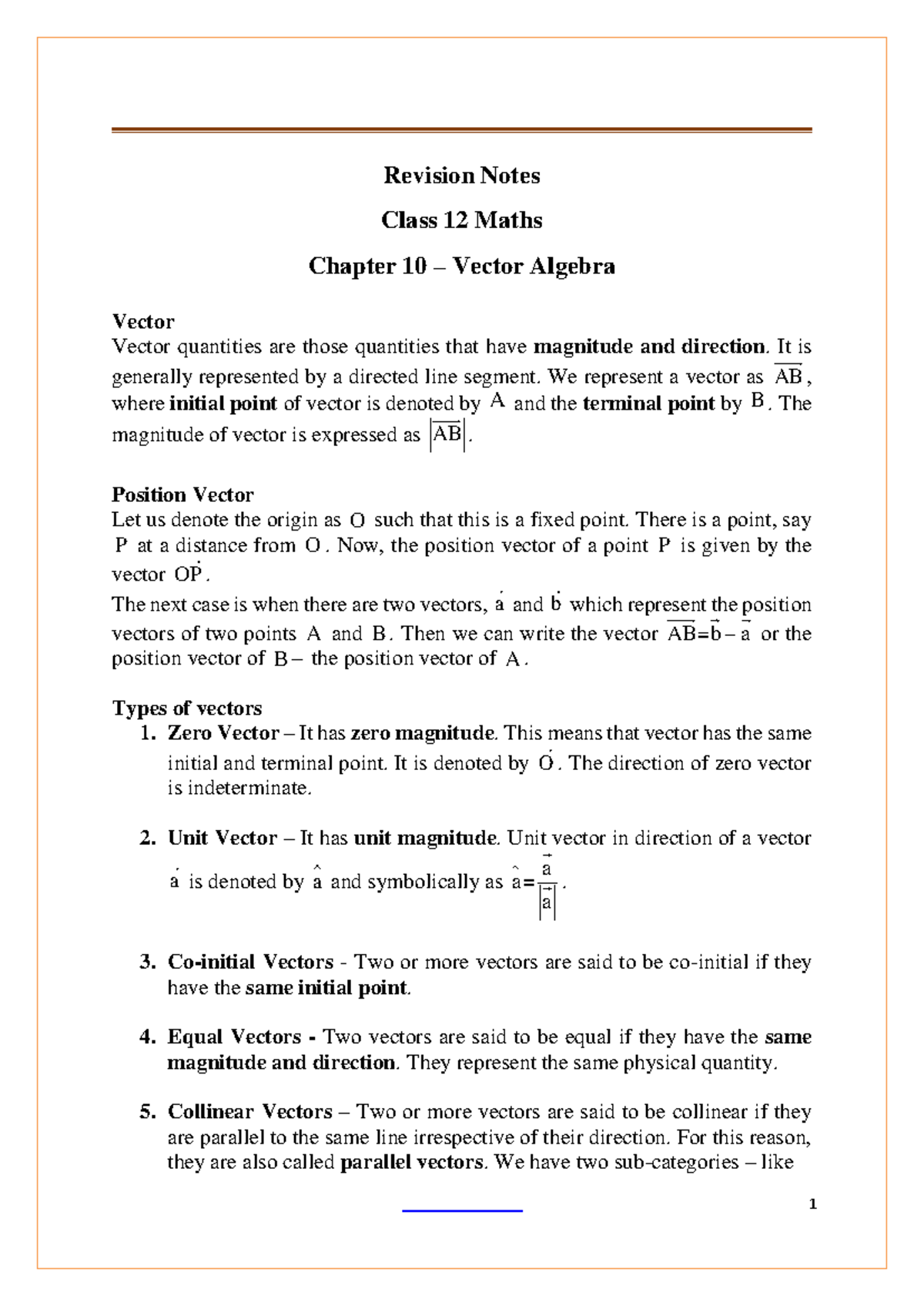 Upsc10 - Best notes for upsc aspirants - Revision Notes Class 12 Maths ...