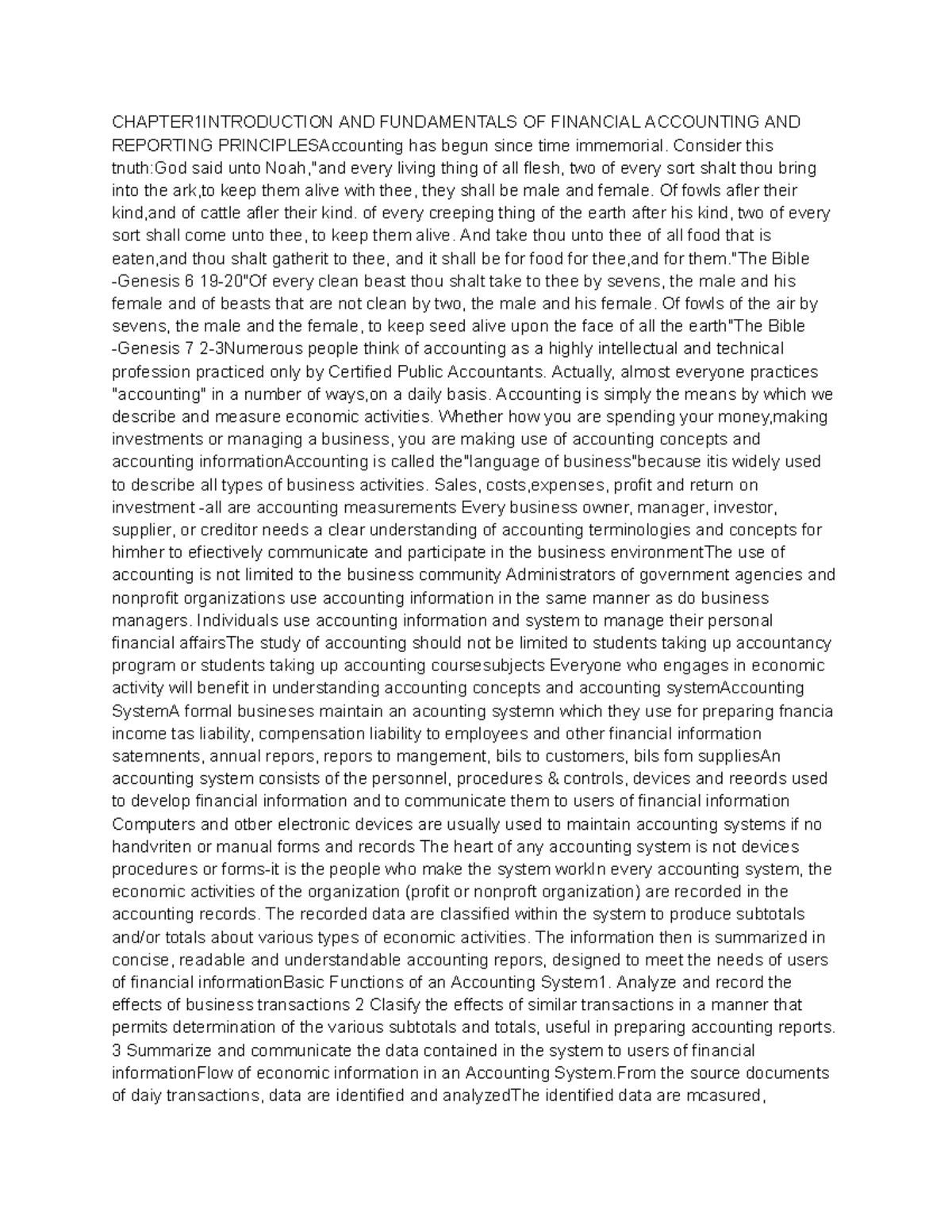 CHAPTER 1: INTRODUCTION TO FINANCIAL ACCOUNTING AND REPORTING ...