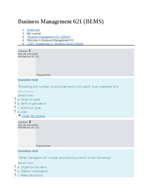 BSS 621 Assign 2022 - bss - MODULE: BUSINESS STATISTICS 621 ASSIGNMENT ...