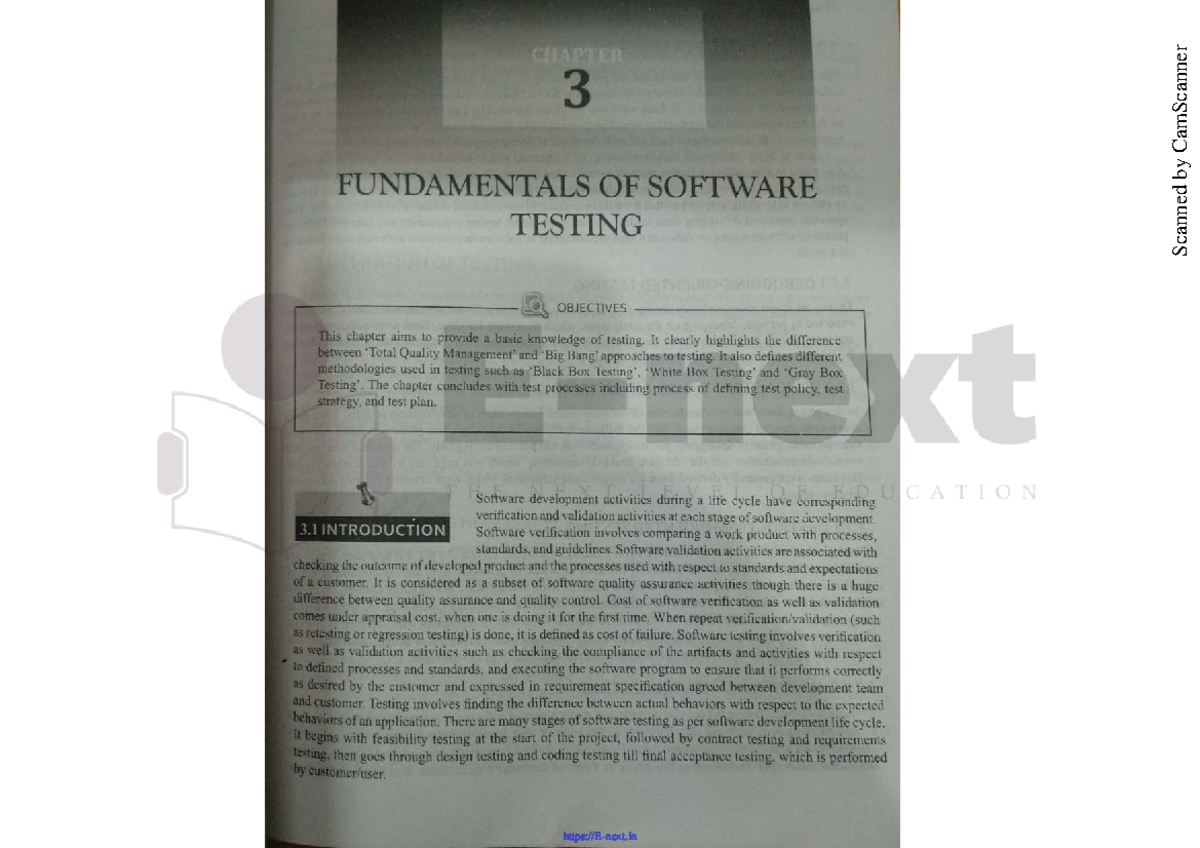 CHAPTER 3: FUNDAMENTALS OF SOFTWARE TESTING (EDUCATION 3) - Studocu