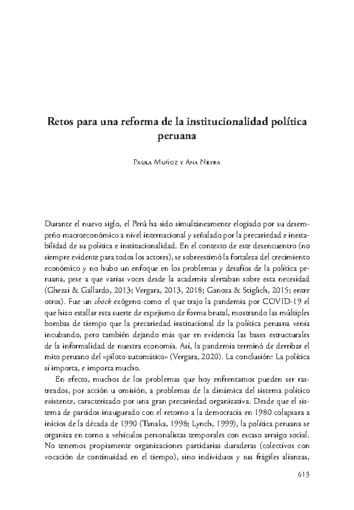 Retos y Propuestas para la Reforma Política en Perú: Análisis y ...