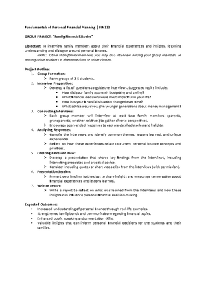 FIN333 Final Report: Seminar on Personal Financial Planning and Cyber ...