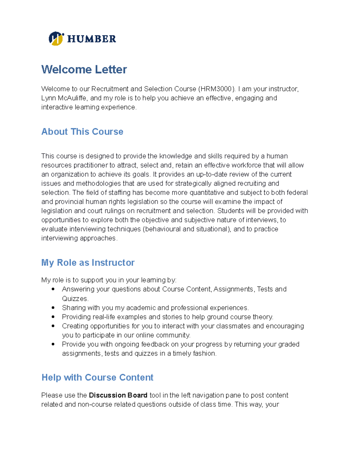 Welcome- Letter-fall2021 - Welcome Letter Welcome to our Recruitment ...