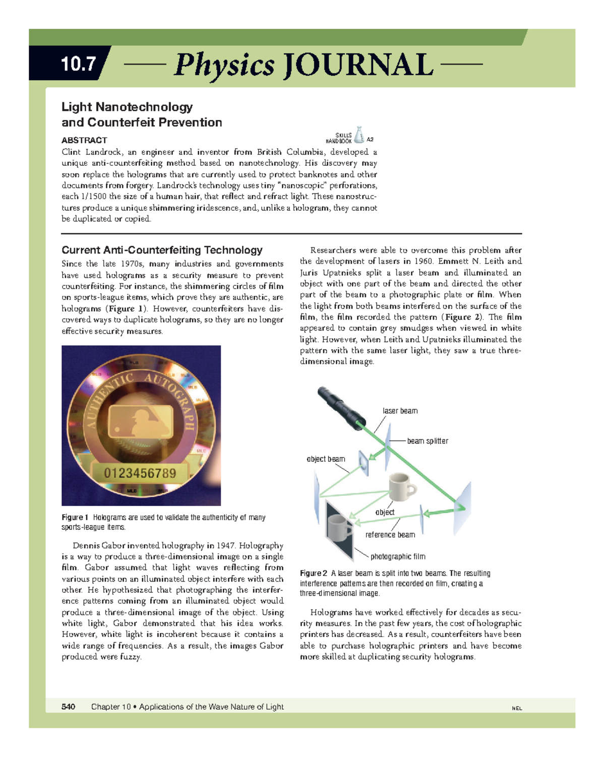 Phys12 c10 10 7 - Nelson Physics 12 Textbook - Physics JOURNAL 10 ...