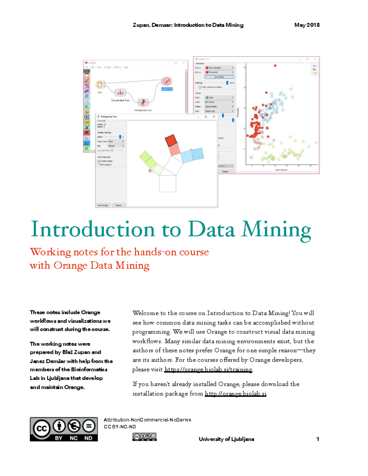 Introduction to Data Mining (CS101) - Working Notes May 2018 - Studocu