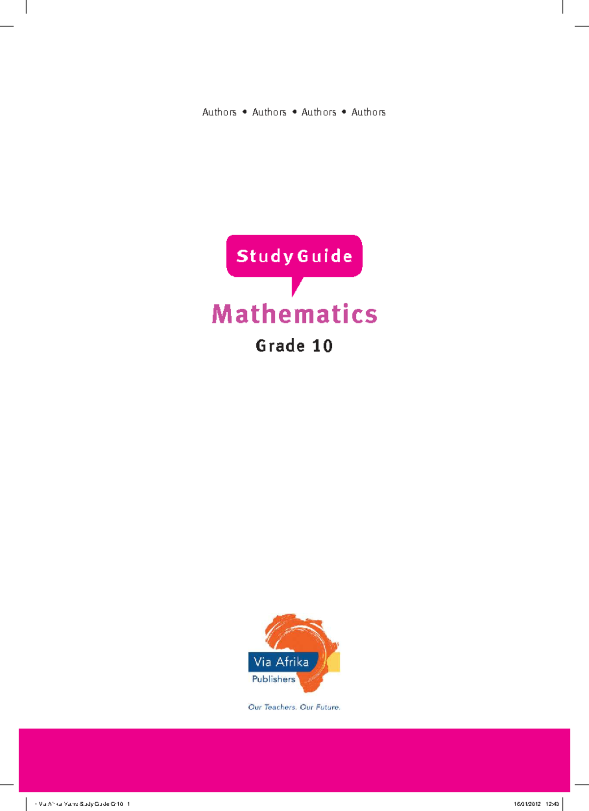 Mathematics Gr10 Study Guide: Comprehensive Exam Prep - Studocu