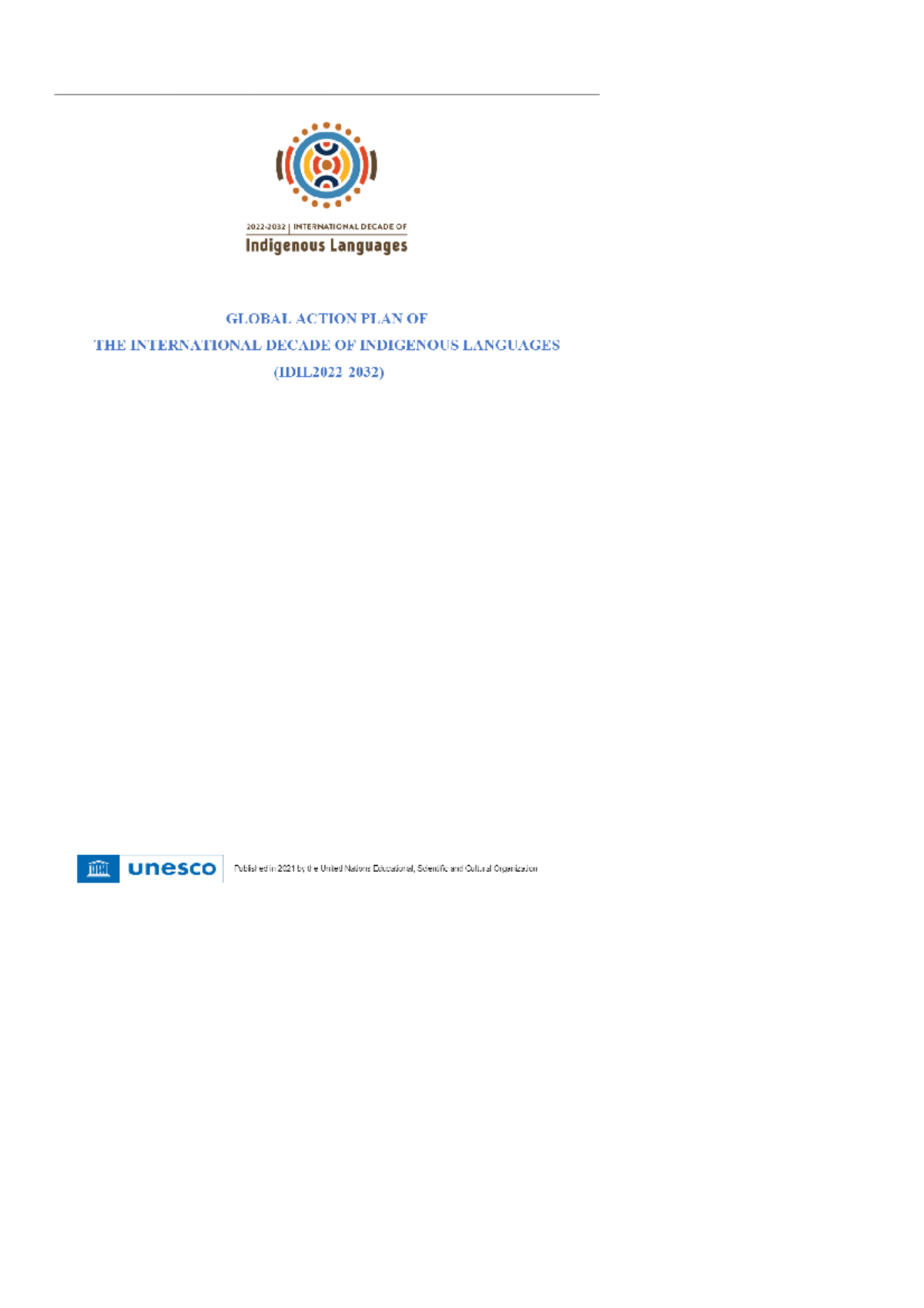 Global Action Plan for the International Decade of Indigenous Languages ...