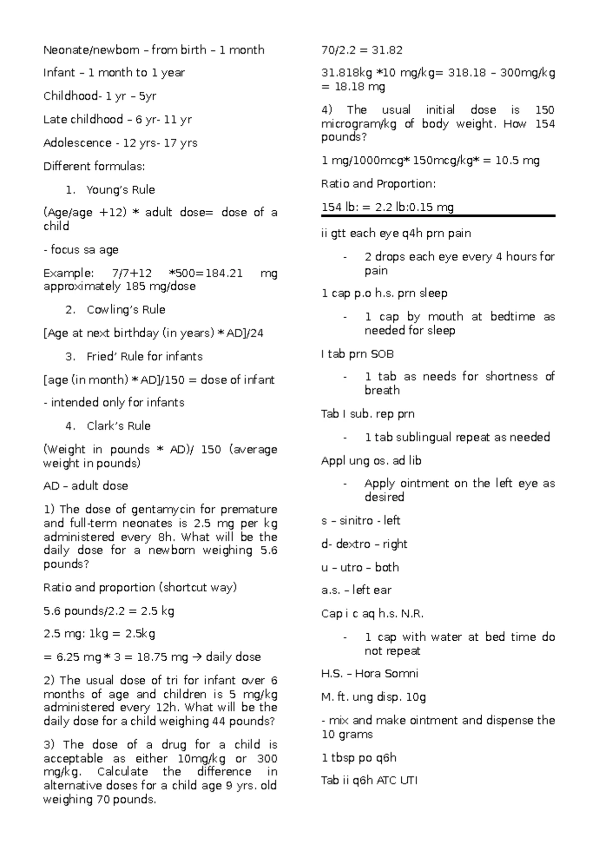 Drug Study Notes for Montelukast & Other Medications - Studocu