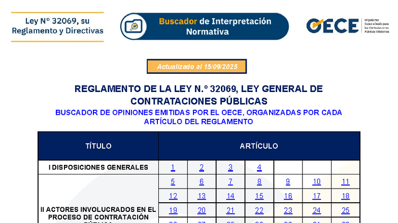 Actualización del Reglamento de la Ley N.º 32069 de Contrataciones ...
