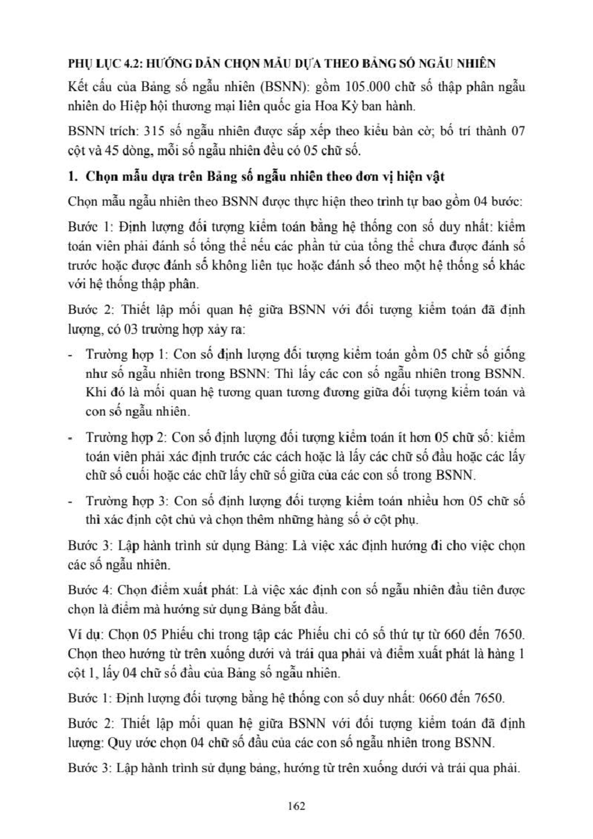 PHU LUC 4.2: HUONG DAN CHON MAU DUA THEO BANG SO NGAU NHIEN - Studocu